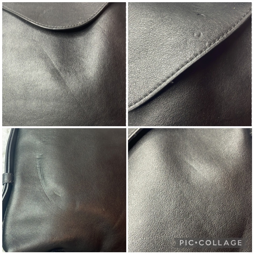 Bottega Veneta Leather Cradle Flap Small Shoulder Hand Bag Purse in Black - Picture 12 of 17